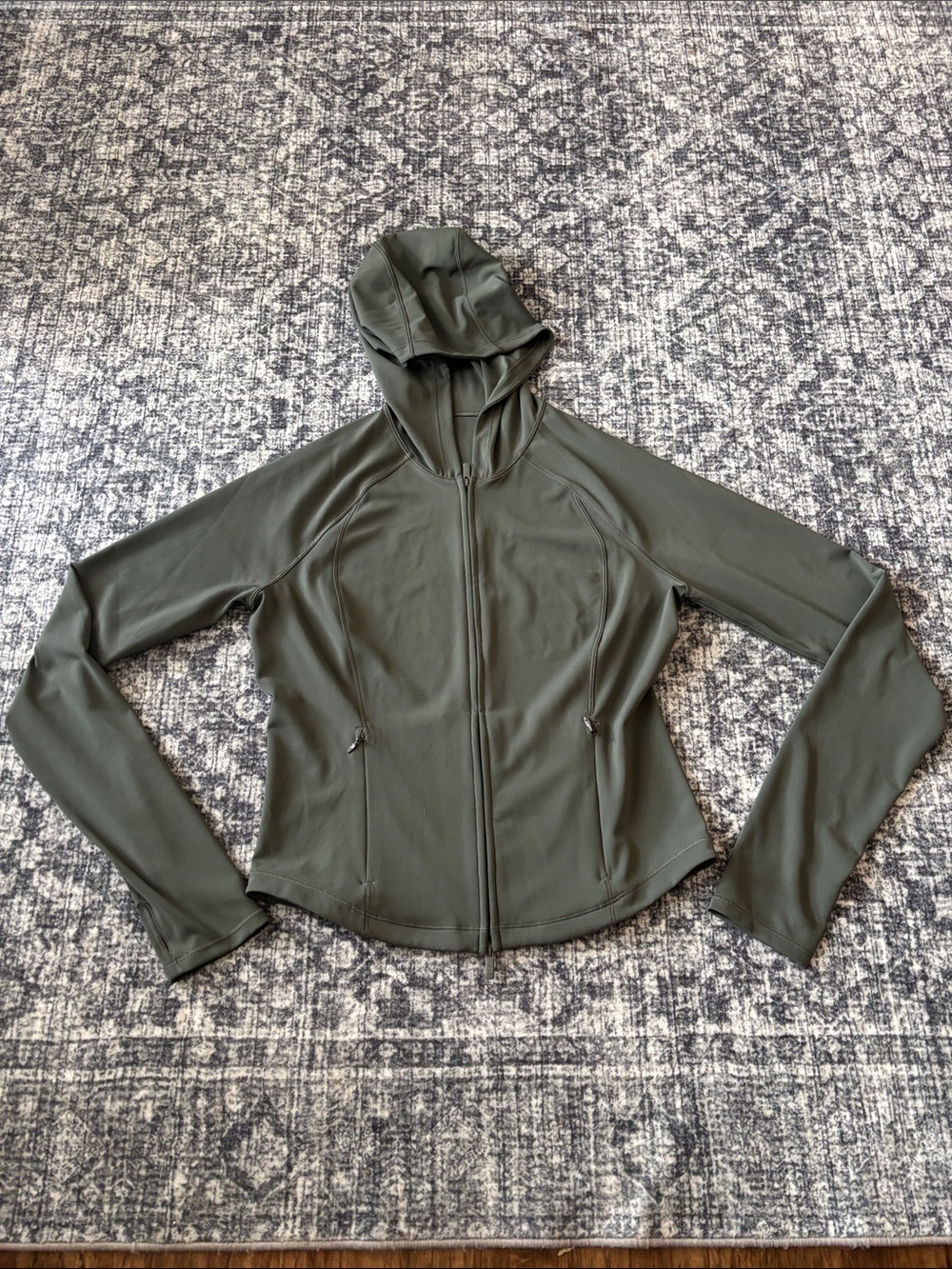 Lululemon Women’s Wunder Train Full Zip  Jacket - size 10 - Palm Deco